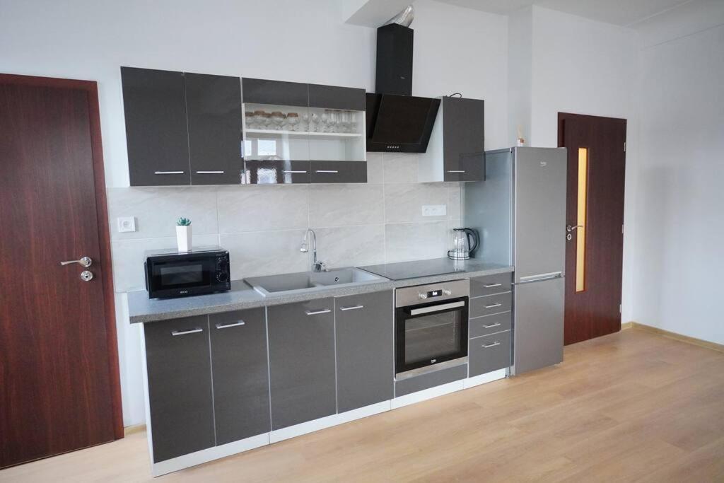 Apartment U Cerneho Orla カルロヴィ・ヴァリ エクステリア 写真